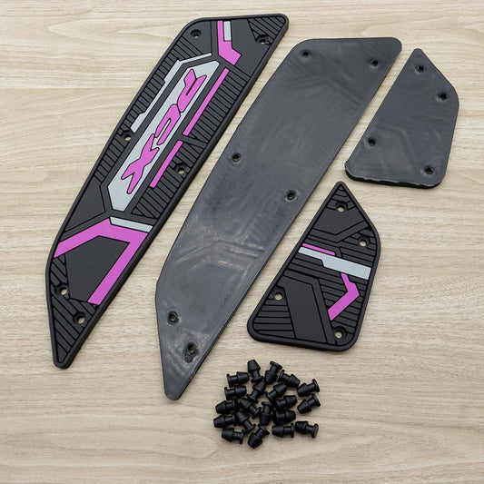 แผ่นยางรองพักเท้า PCX160 ปี2025-2026 แผ่นรองเหยียบ แผ่นรองพักเท้า พรม พื้น เสื่อ แผ่นยางวางเท้า สีม่วง