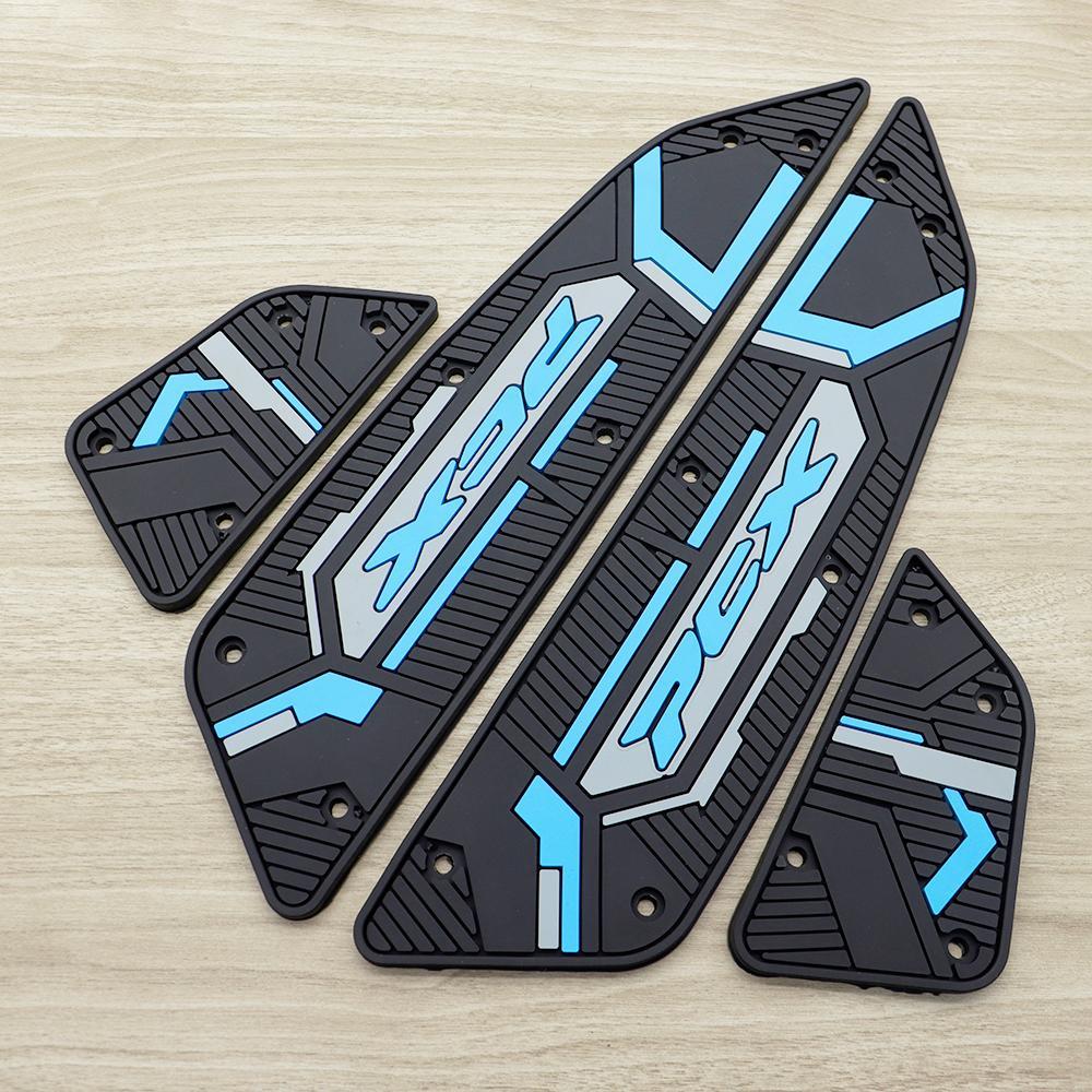 แผ่นยางรองพักเท้า PCX160 ปี2025-2026 แผ่นรองเหยียบ แผ่นรองพักเท้า พรม พื้น เสื่อ แผ่นยางวางเท้า สีน้ำเงิน