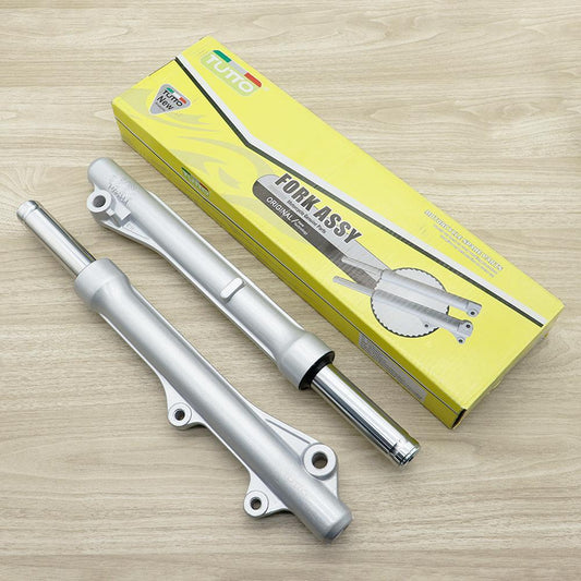 โช๊คหน้า สำหรับรุ่น เวฟ125 เวฟ100 ตัด2นิ้ว กระบอกโช๊คหน้า +แกนโช๊ค พร้อมใช้งาน