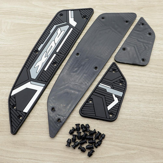 แผ่นยางรองพักเท้า PCX160 ปี2025-2026 แผ่นรองเหยียบ แผ่นรองพักเท้า พรม พื้น เสื่อ แผ่นยางวางเท้า สีเทา