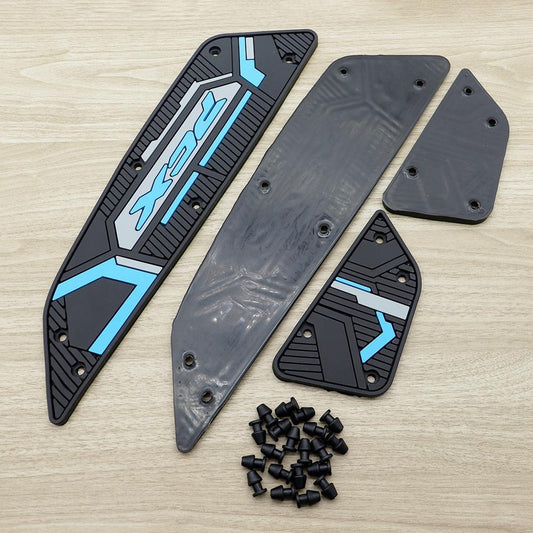 แผ่นยางรองพักเท้า PCX160 ปี2025-2026 แผ่นรองเหยียบ แผ่นรองพักเท้า พรม พื้น เสื่อ แผ่นยางวางเท้า สีน้ำเงิน